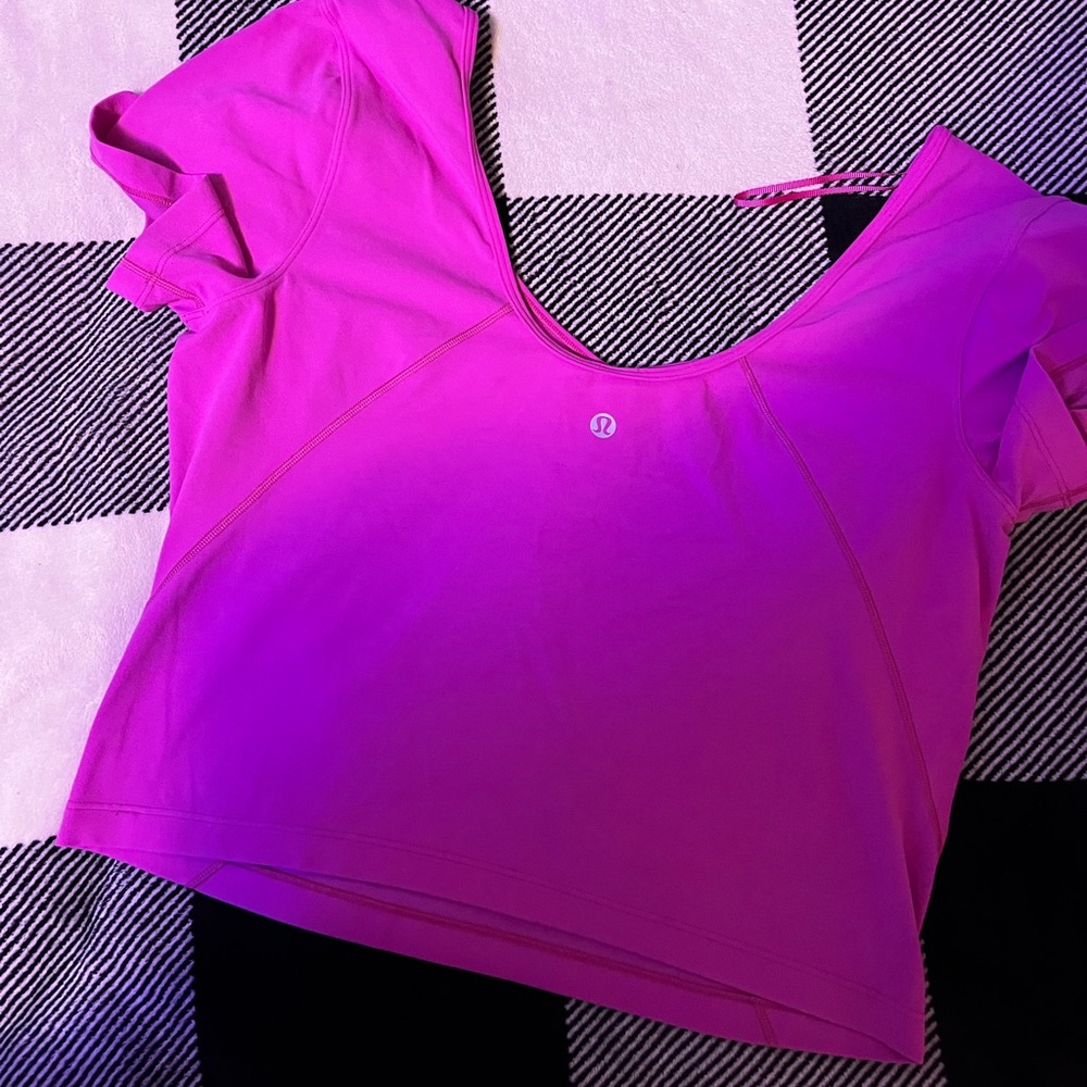 sonic pink lululemon align tee